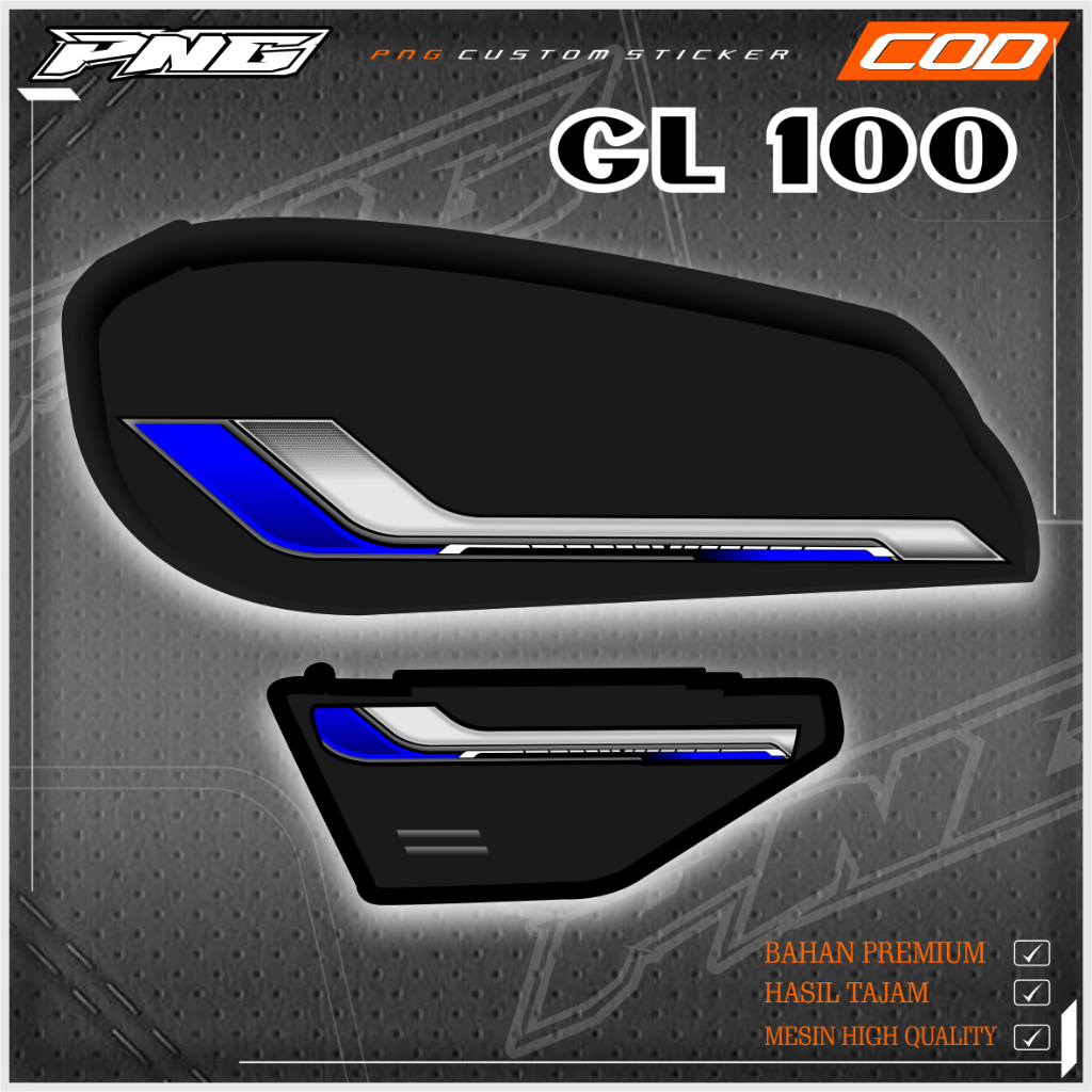 COD Stiker Custom GL 100, STRIPING GL CEPEK, STRIPING GL 100 AIRBRUS, STRIPING GL 100 SIMPEL, STRIPI