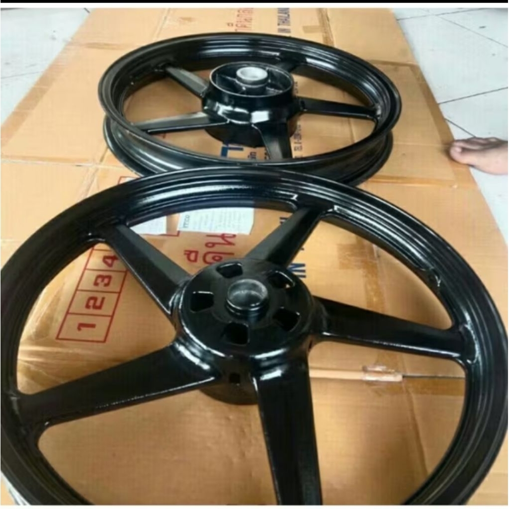 VELG PELEK DEPAN+BELAKANG MOTOR YAMAHA VIXION OLD COPOTAN ORIGINAL