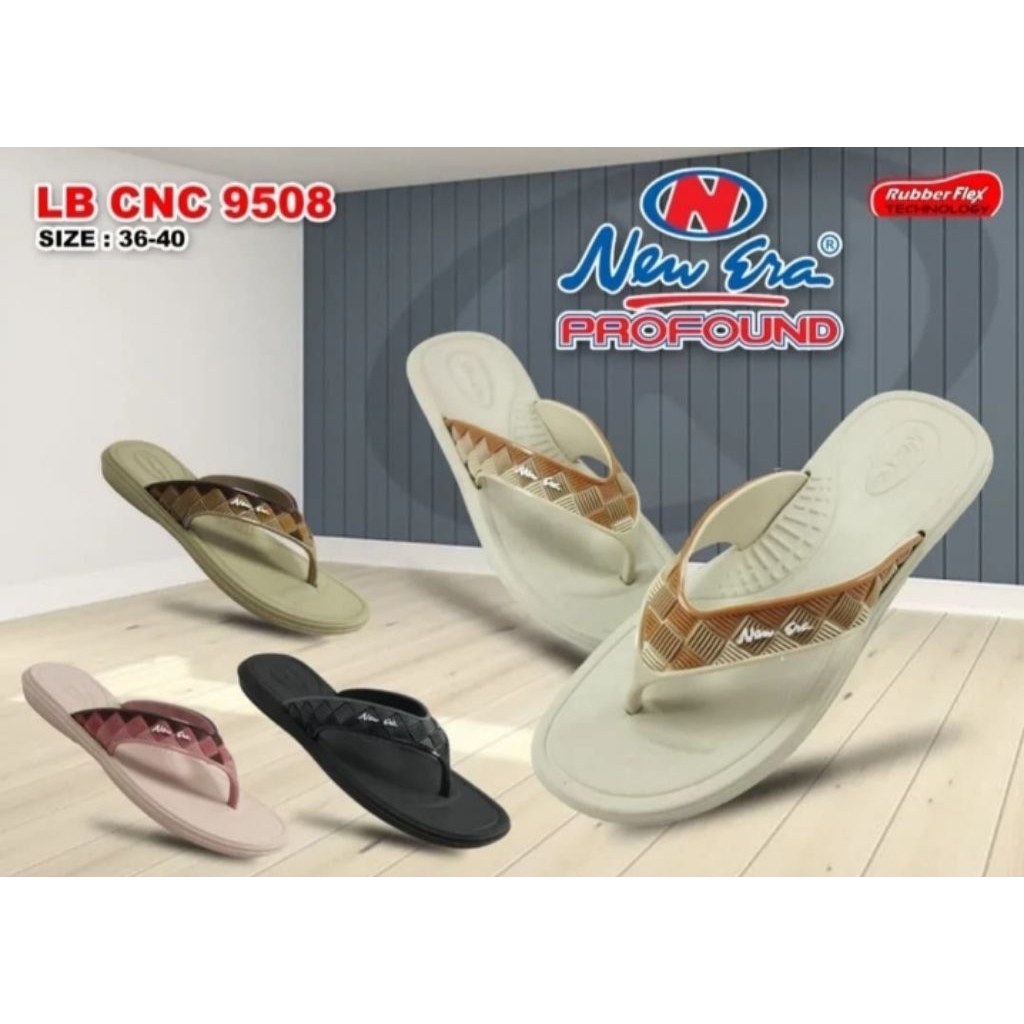 SANDAL WANITA NEW ERA Sandal Jepit Sandal Asli/ Original