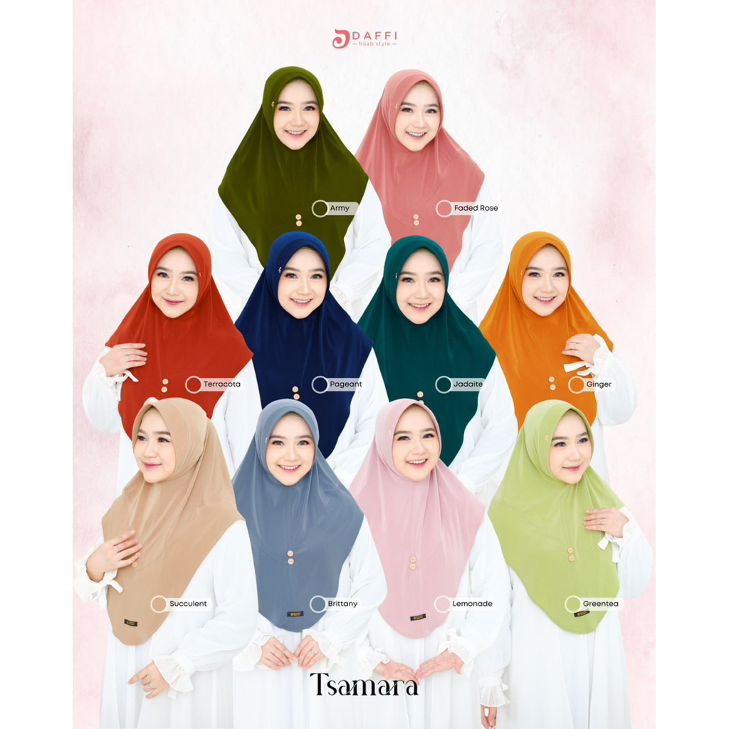 Hijab Daffi Series Tsamara | Hijab Daffi pad antem| Hijab Daffi Terbaru