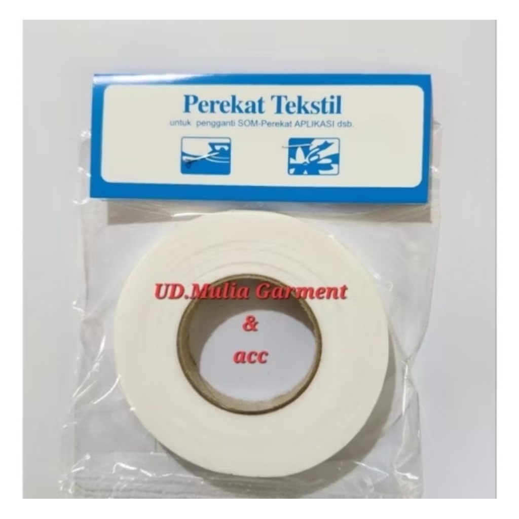 

LEM SOM LEM KAIN /TEXTILE DOUBLE TAPE KAIN HARGA PER ROLL ISI 45 METER
