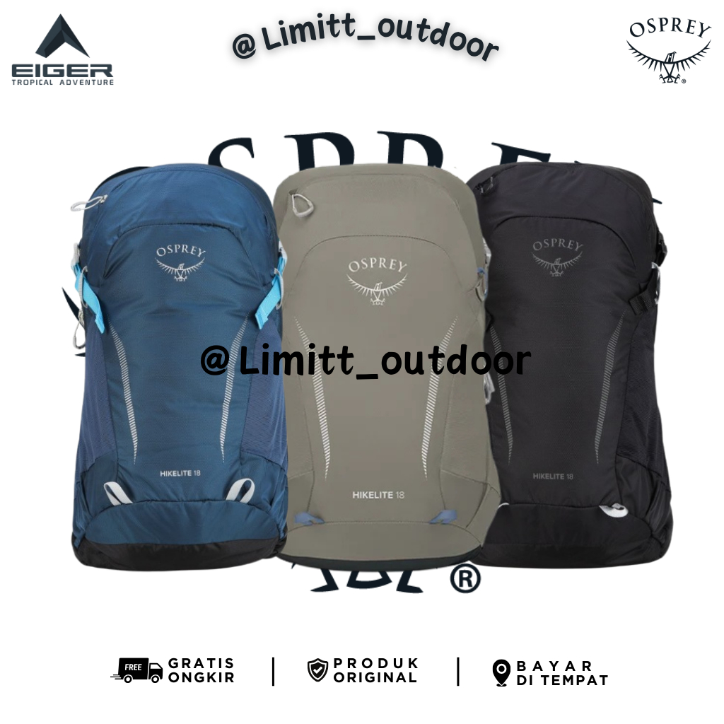 OSPREY HIKELITE 18L S23 GARANSI RESMI