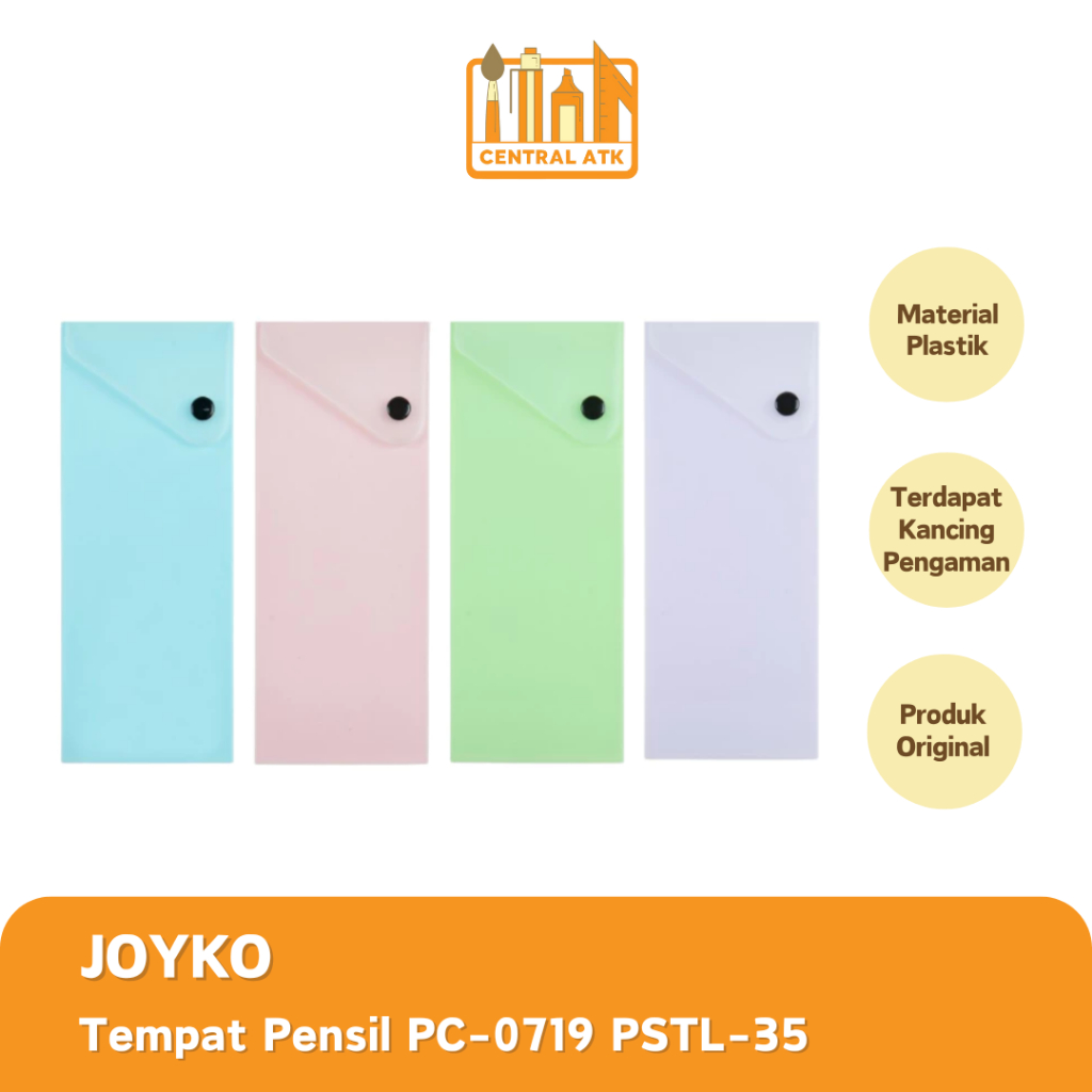

TEMPAT PENSIL / PENCIL CASE JOYKO PC-0719PSTL-35 (1 PCS)