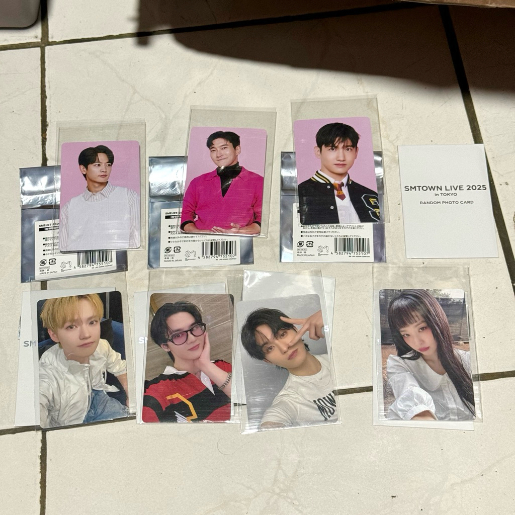 TRADINGCARD PHOTOCARD SMTOWN JAPAN TOKYO SIWON MINHO CHANGMIN SEULGI KUN CHENLE MARK NCT RED VELVET 