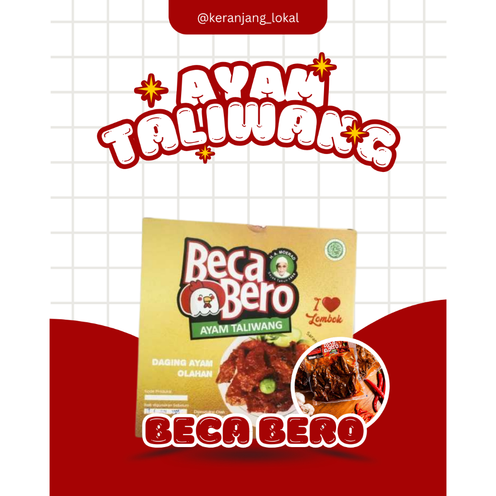 

Oleh Oleh Khas Lombok NTB Ayam Taliwang Beca Bero