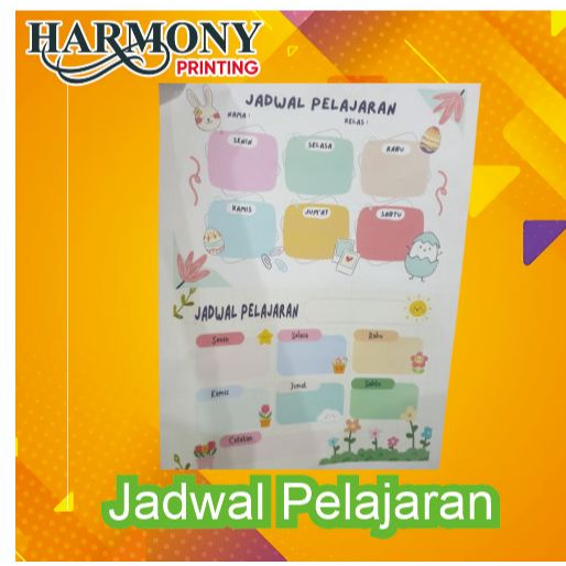 

Jadwal Pelajaran Anak