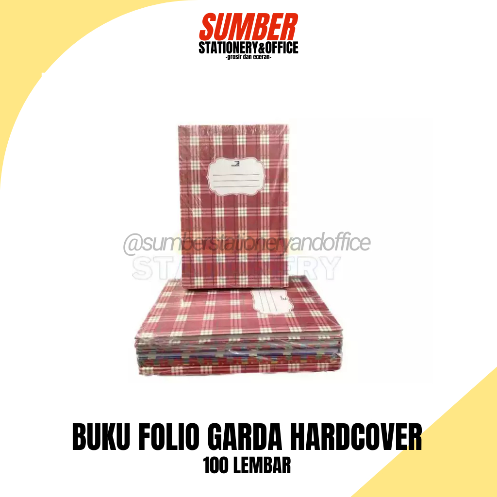 

Buku Folio Garda 100 Lembar - Hard Cover (BT-GARDA-100-HC) - Kokoh & Awet [1 Pcs]