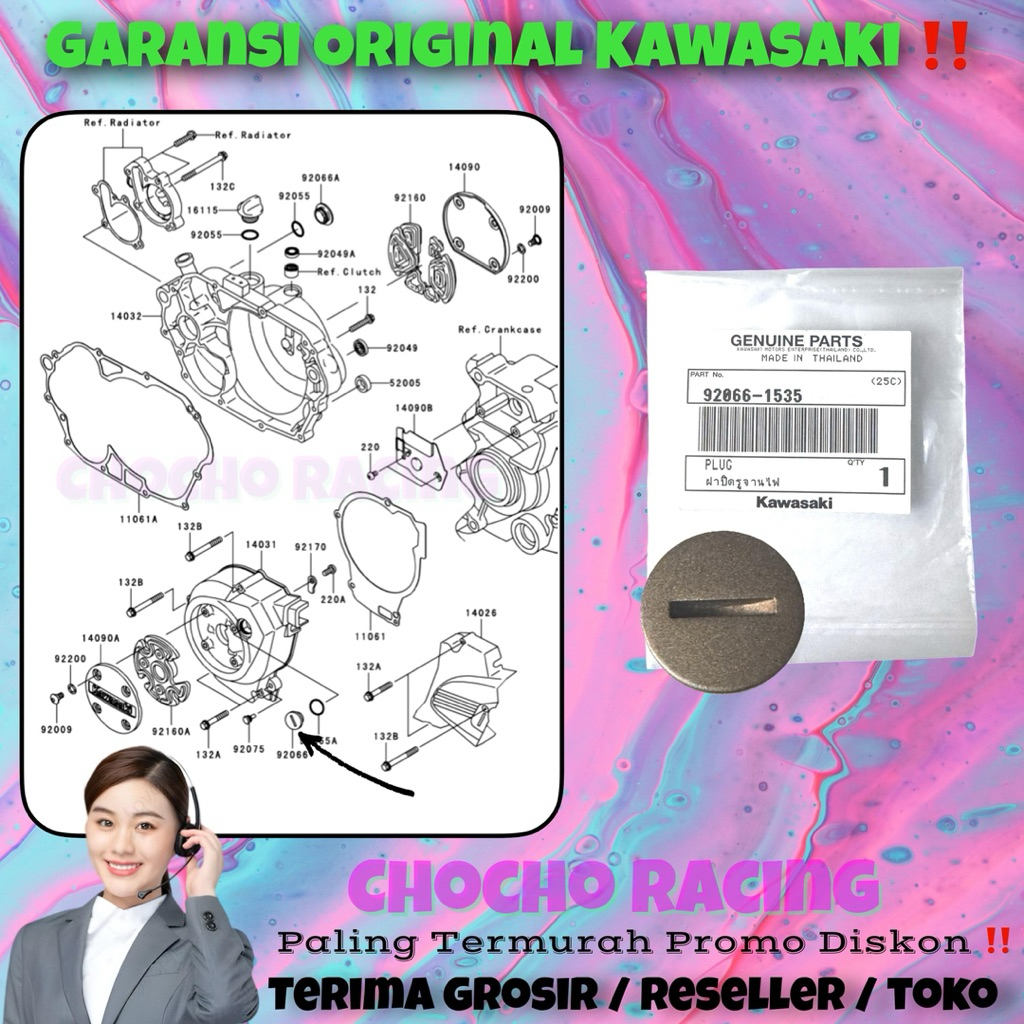 [AA7] PROMO DISKON - COVER PENUTUP KOIN BAK MAGNET KIRI GOLD NINJA R SS RR OLD NEW ZX CBU KR KRR 150