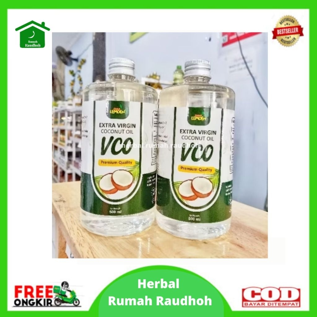 

EXTRA VIRGIN COCONUT OIL (VCO) 500 ML ORGANIK PREMIUM QUALITY SUUR LEMOEN - MINYAK KELAPA MURNI KAYA MANFAAT