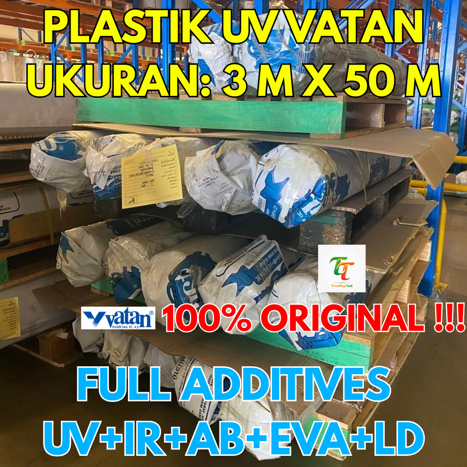 Plastik UV Vatan Lebar 3 meter, Plastik UV Vatan roll