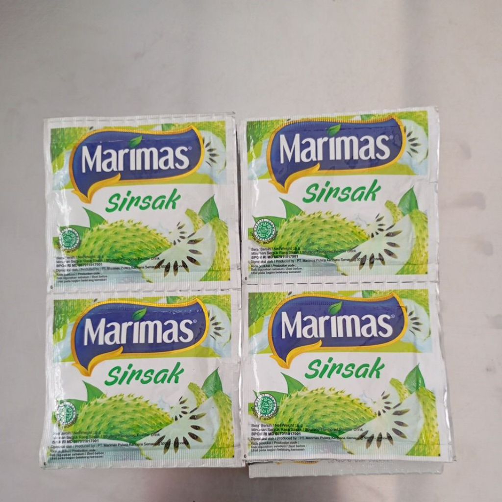 

Marimas Sirsak Renceng Isi 10sachet 6gr