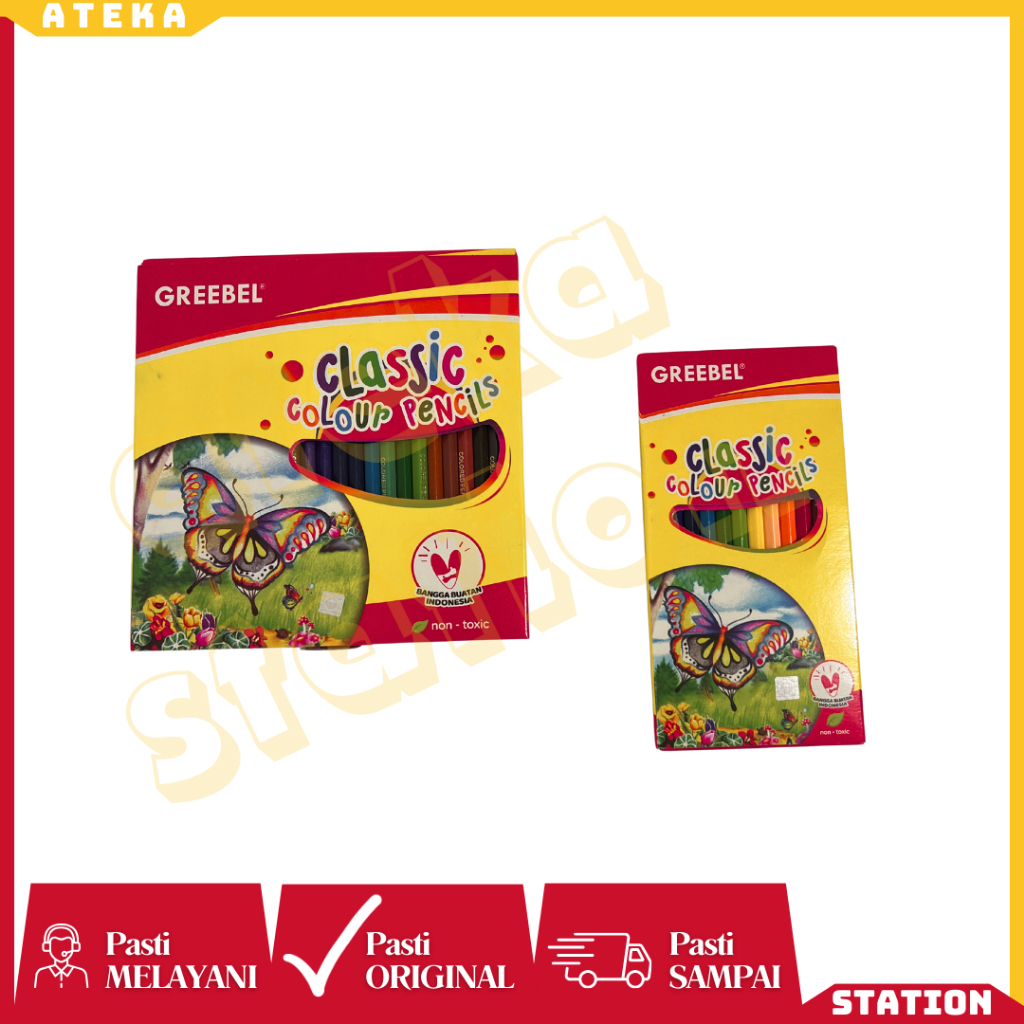 

Pensil Warna Greebel 12 24 Warna