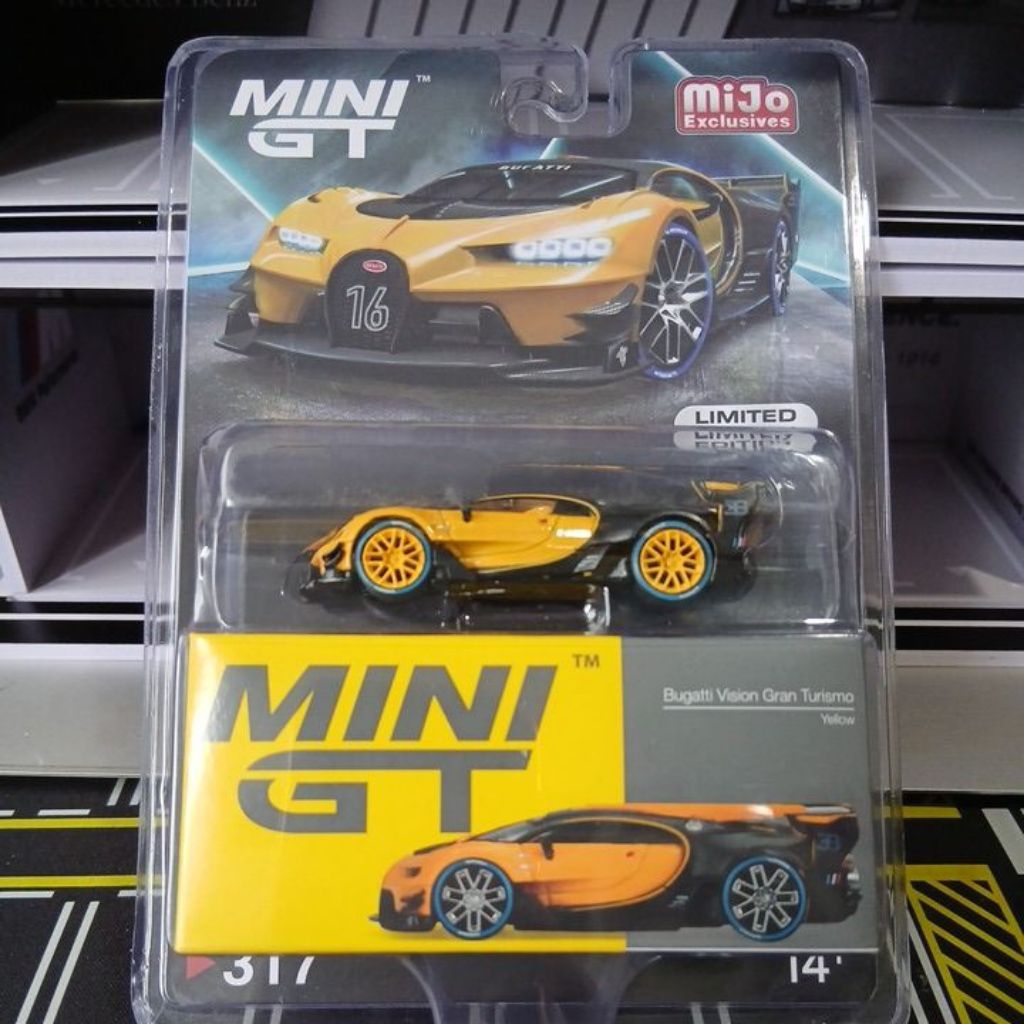 Mini GT Bugatti Vision Gran Turismo Yellow 317 CHASE