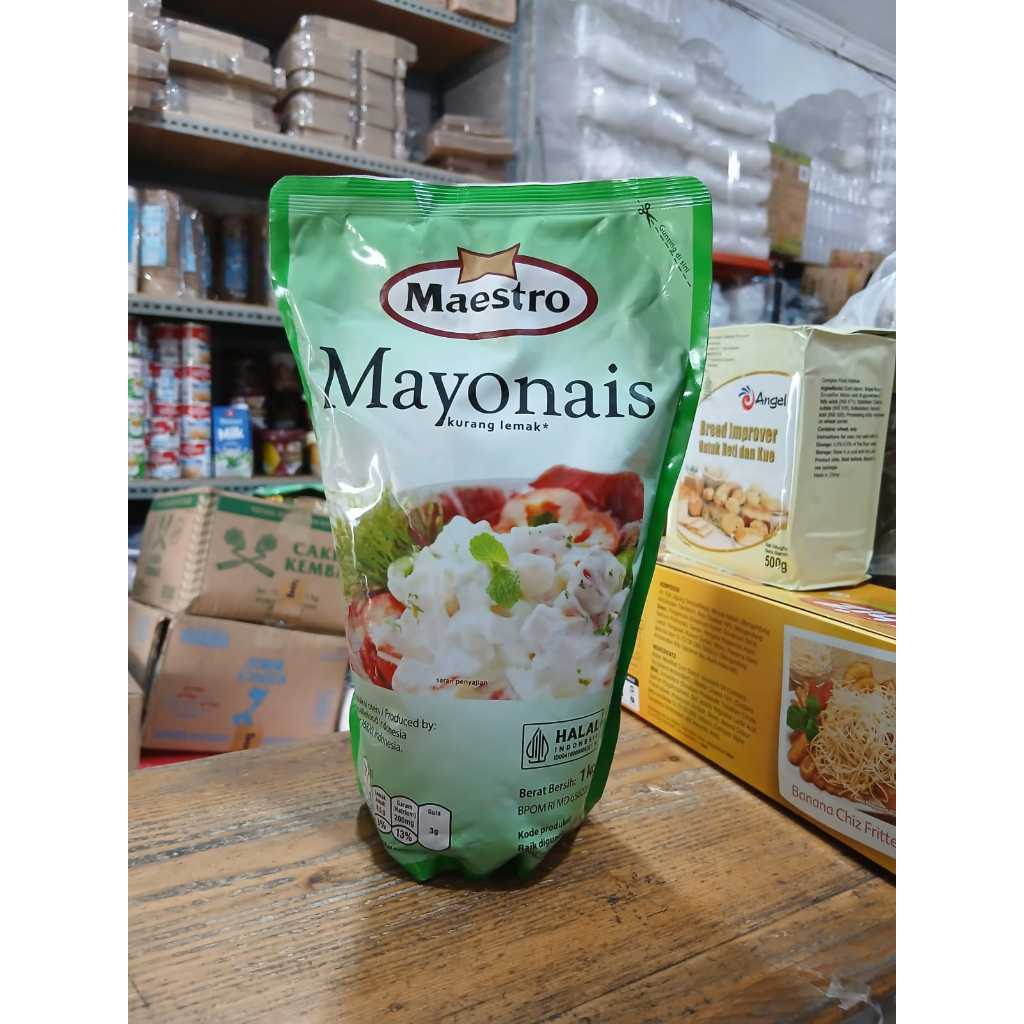 

Maestro Mayonais 1kg Pouch Mayones Mayonaise Premium Original