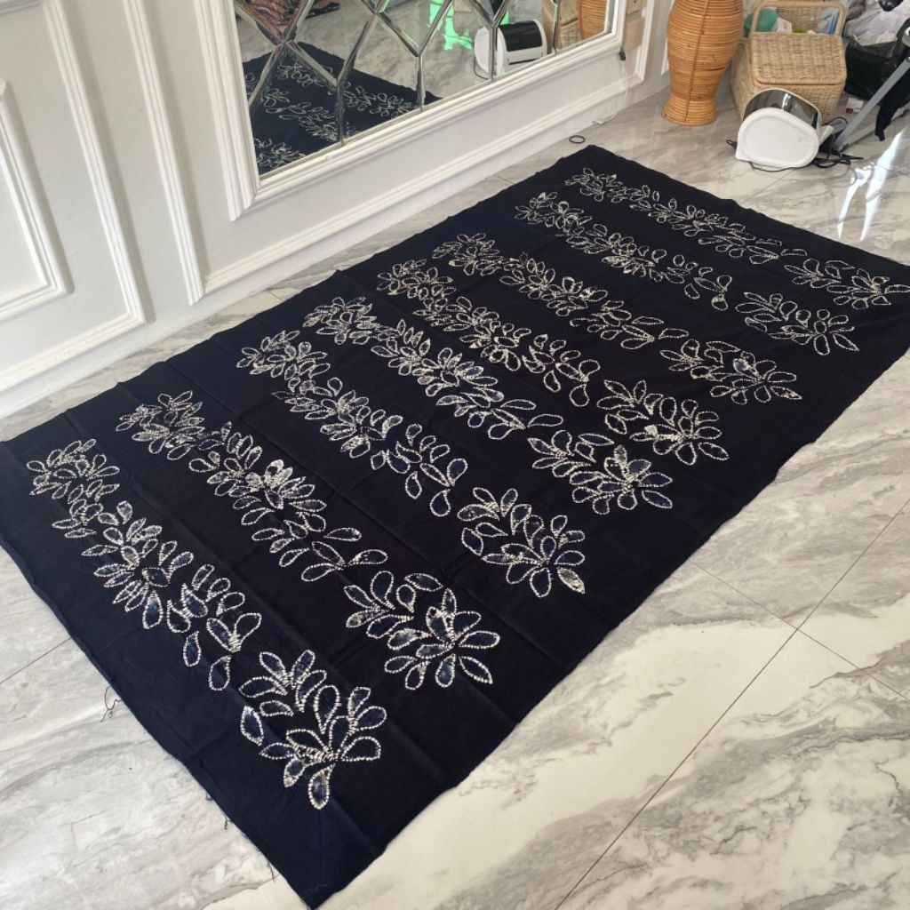 Kain Hitam Sasirangan Asli  Banjar