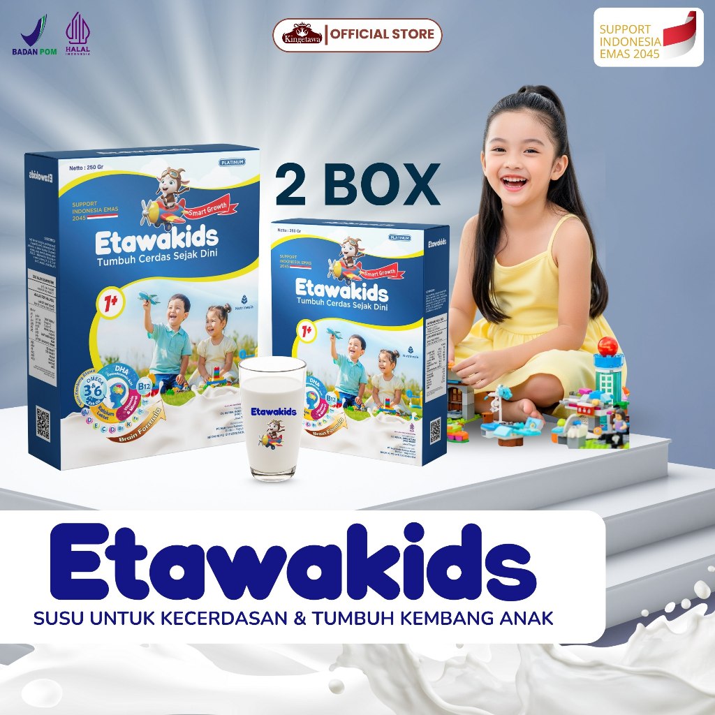 

Etawakids Platinum Susu Kambing Etawa untuk Anak dengan Omega 3, Omega 6, DHA & Vitamin 2 Box