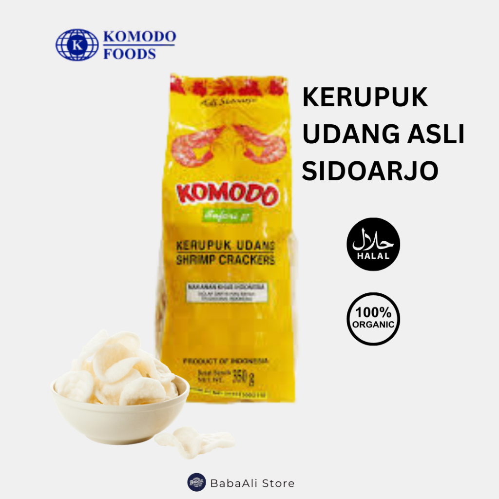 

BabaAli - Kerupuk Udang Komodo Safari 87 Asli Sidoarjo Berat Bersih 350 GR