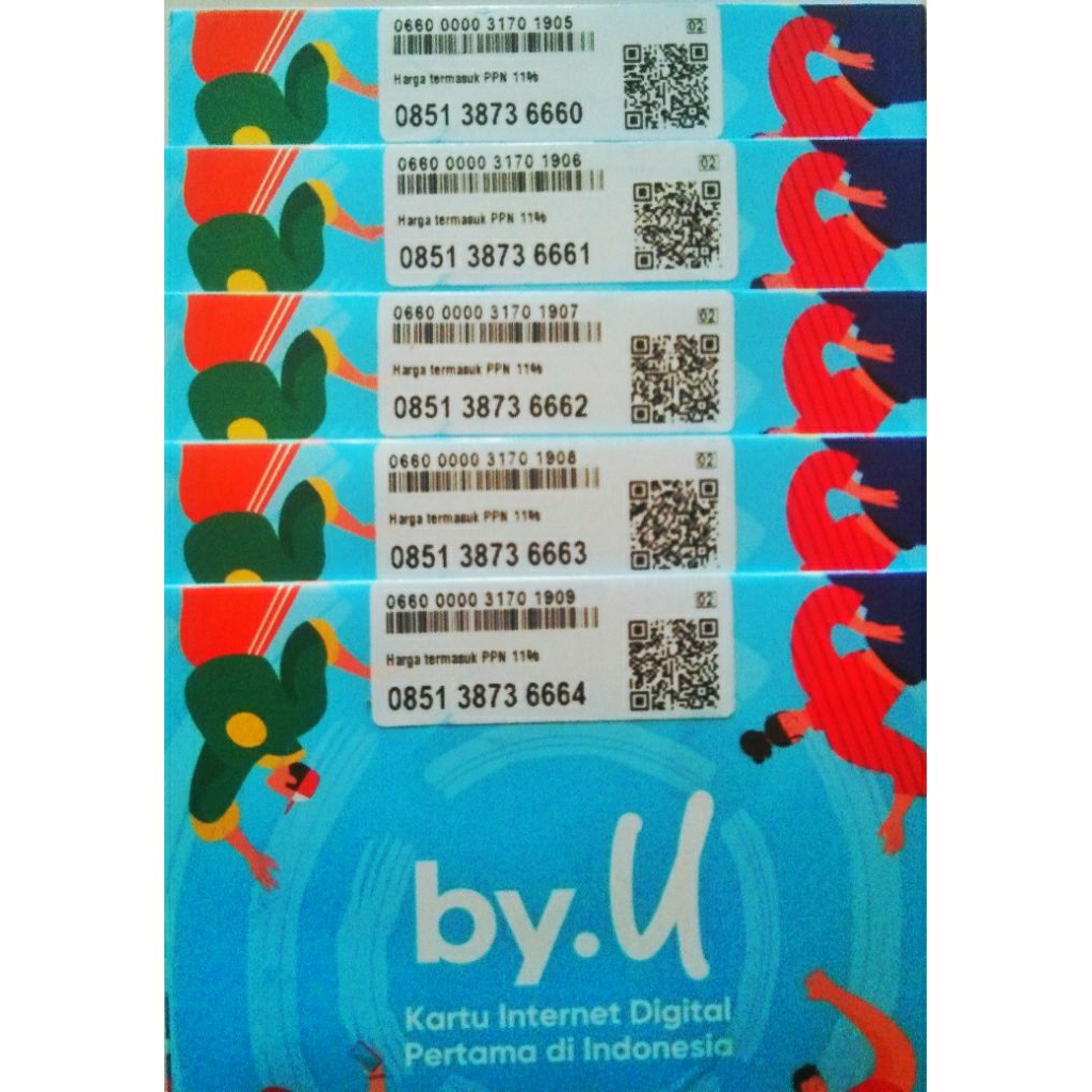 OBRAL PROMO TELKOMSEL BYU NOMOR CANTIK AAAx 6660 6661 6662 6663 6664 6665