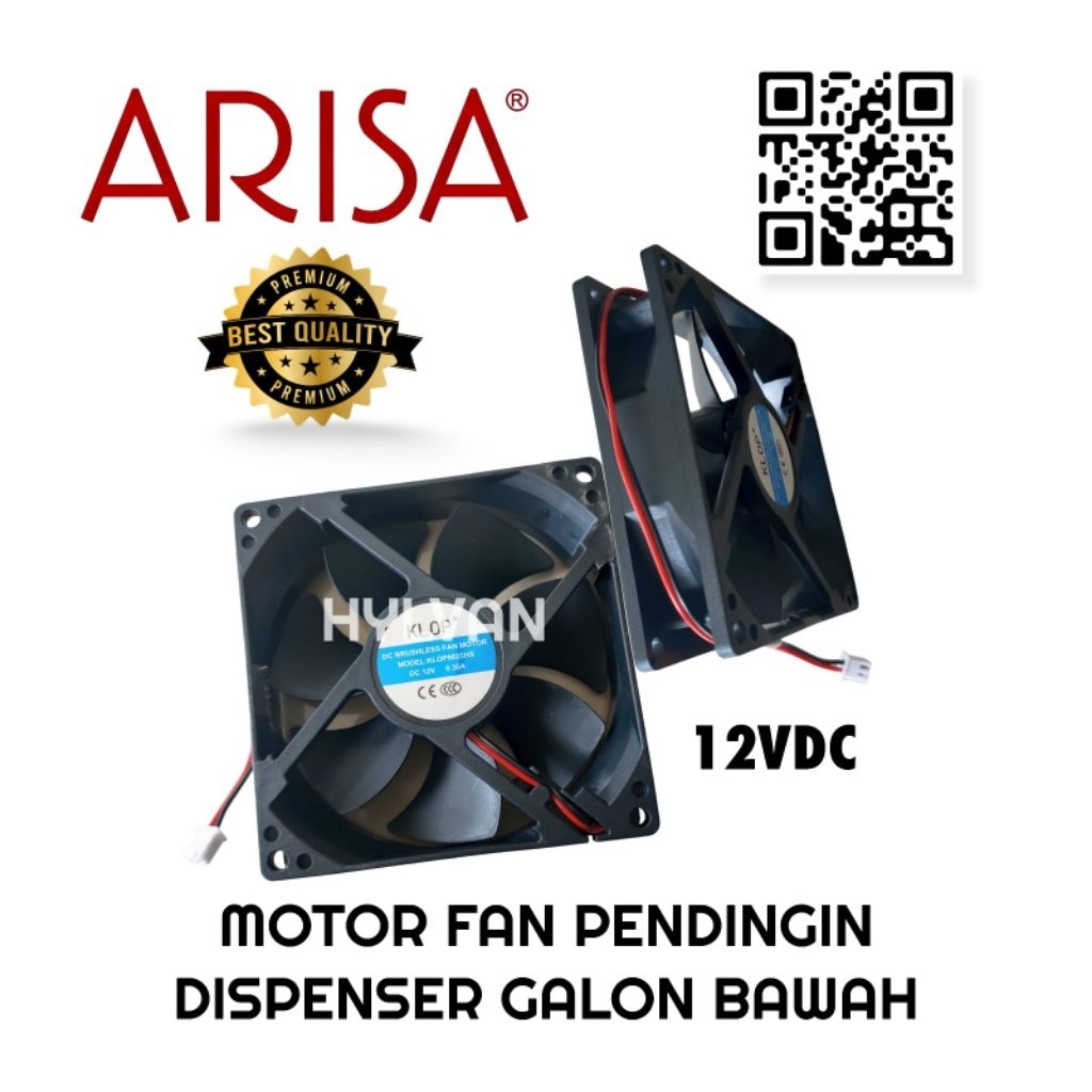 MOTOR FAN | KIPAS PENDINGIN DISPENSER GALON BAWAH ARISA