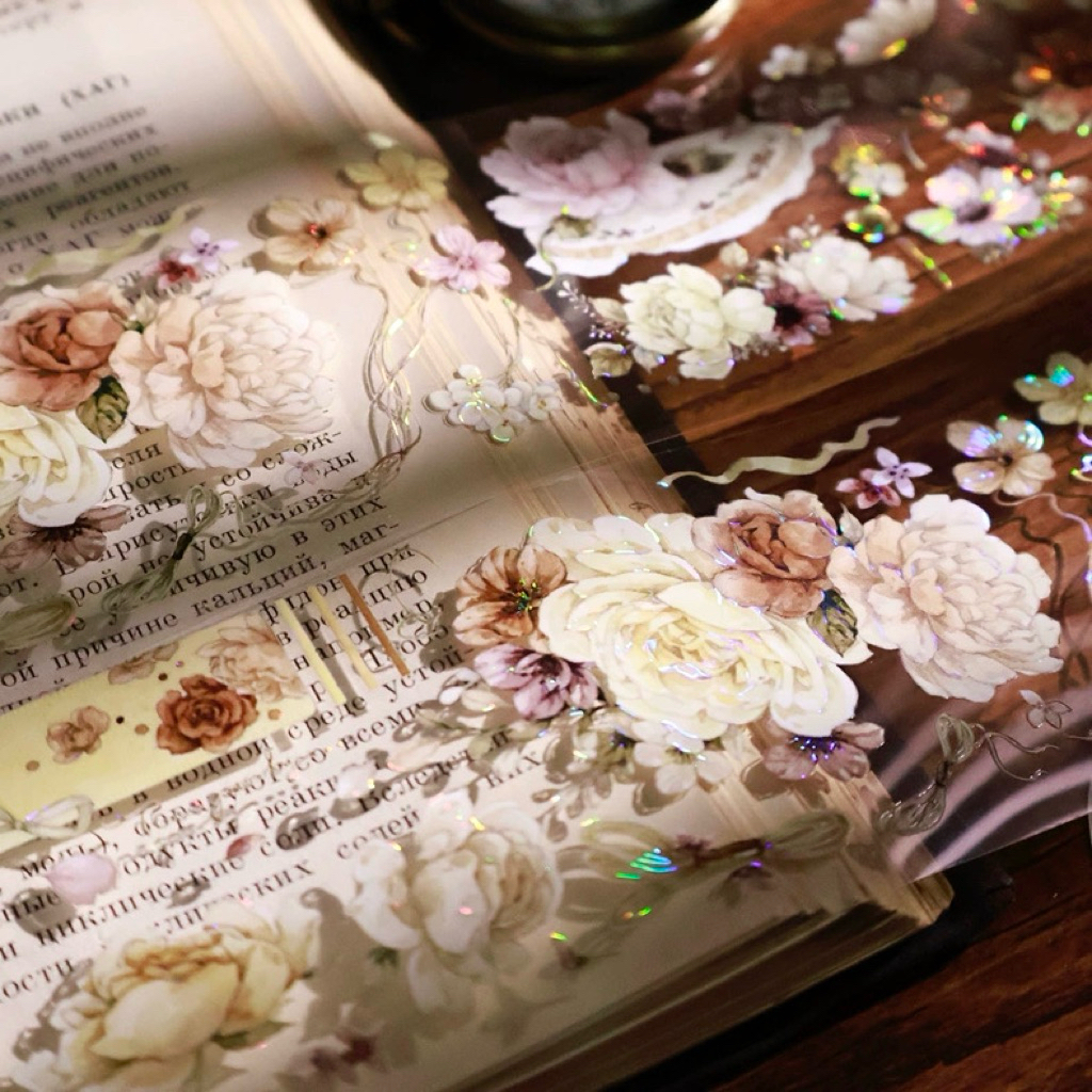 

Yi Er Half Stream Moon Roses PET Tape