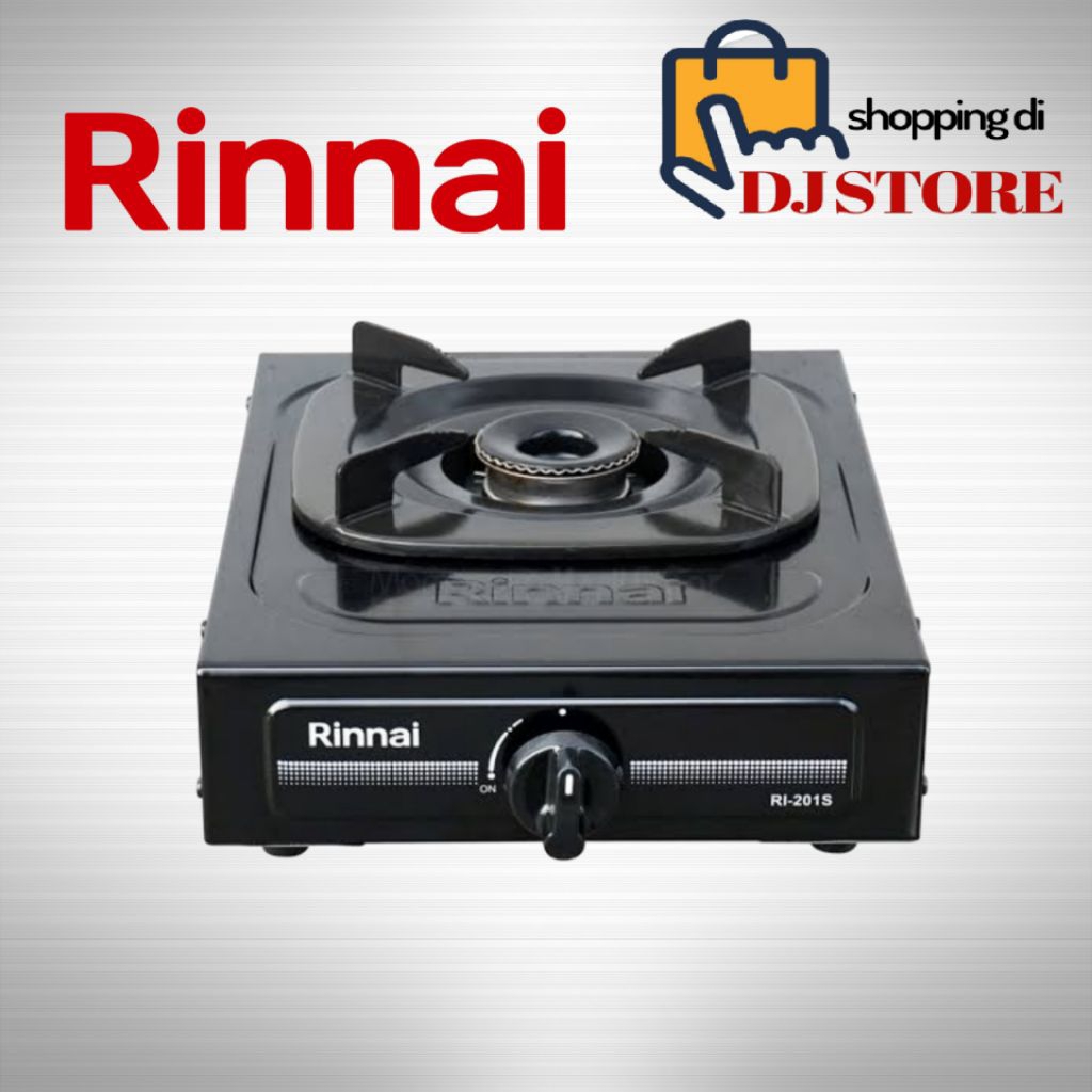 RINNAI kompor gas 1 tungku RI 201 S teflon, kompor rinai 1 mata 201s