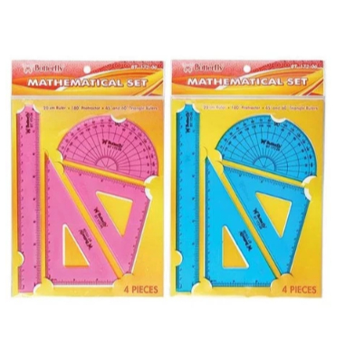 

Butterfly Penggaris Mathematical Set BT-172-06/ Set Penggaris Segitiga