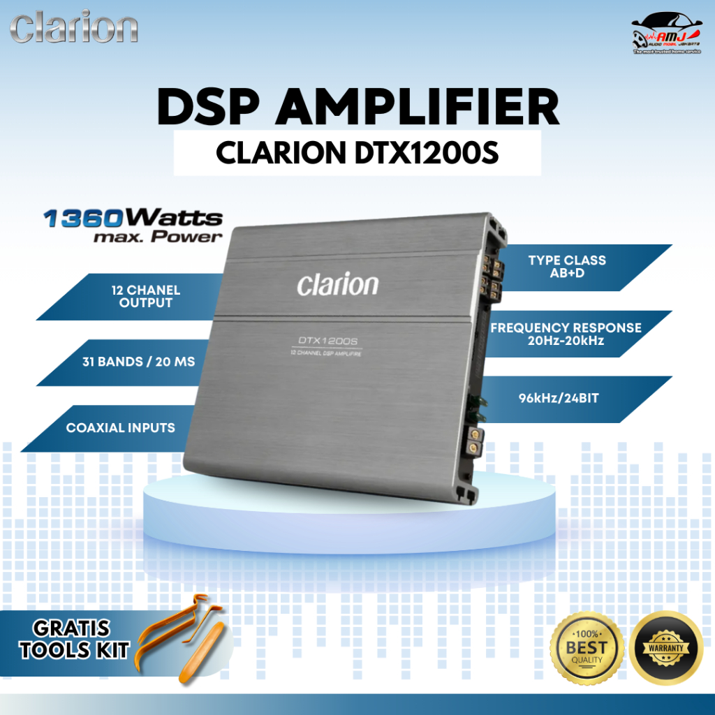 DSP AMPLIFIER / PROSESOR AUDIO MOBIL / DSP MOBIL / DSP AUDIO MOBIL / DSP AMPLIFIER CLARION DTX1200S