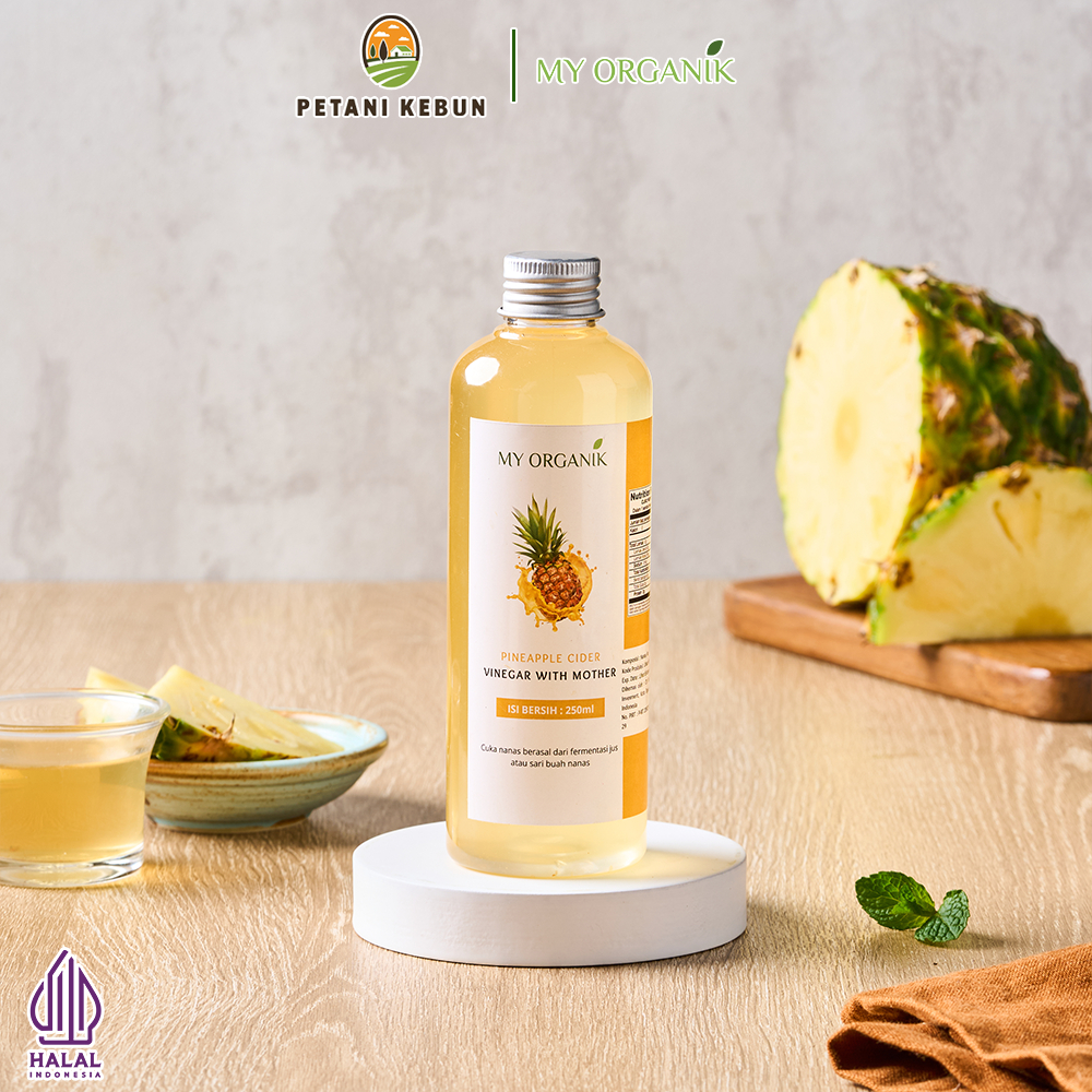 

My Organik Pineapple Cider Vinegar | Cuka Nanas Organik Tanpa Campuran 250ml 500ml 1000ml