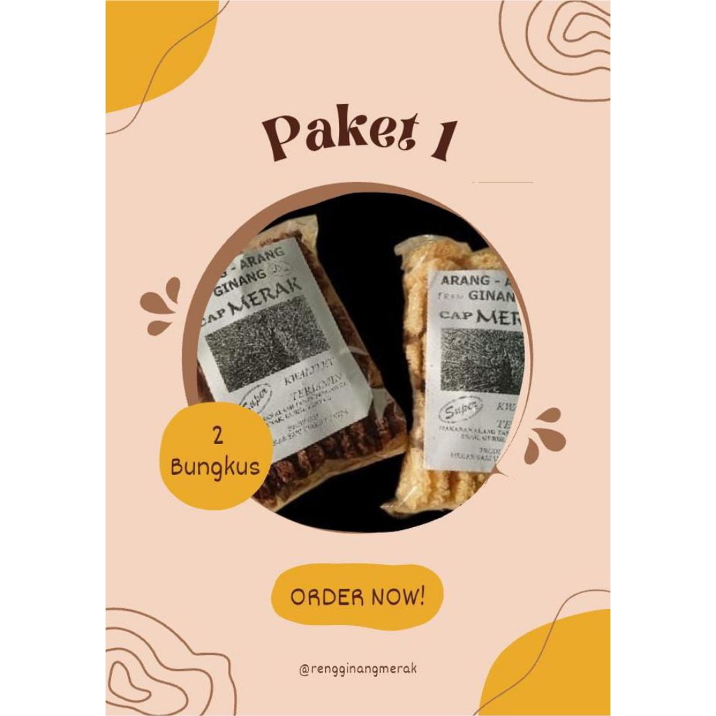 

Paket 1Kg/Rangginang Mentah/Rasa Bawang/Ketan Hitam/Terasi