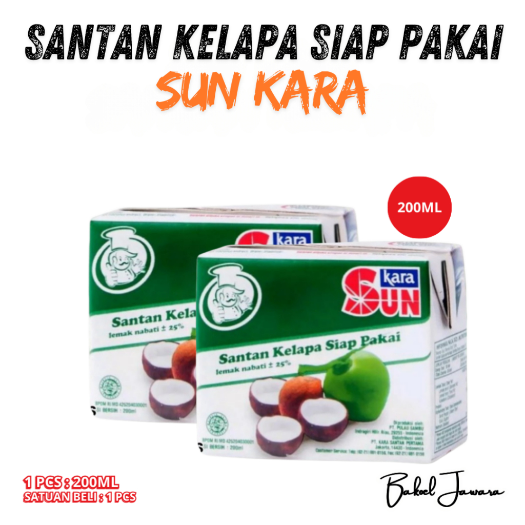 

( 1 PCS ) SUN KARA SANTAN KELAPA CAIR SIAP PAKAI 200 ML / 65 ML