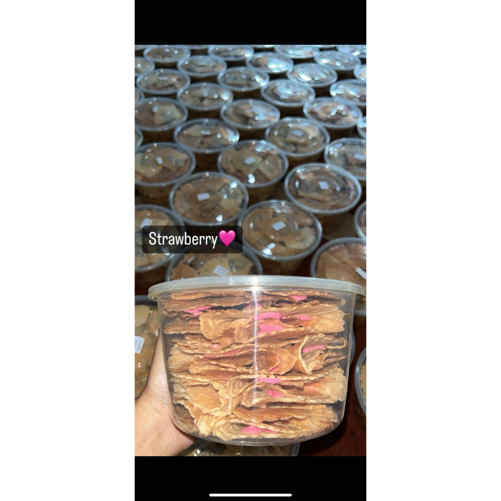 

kue semprong lumer rasa strawbery