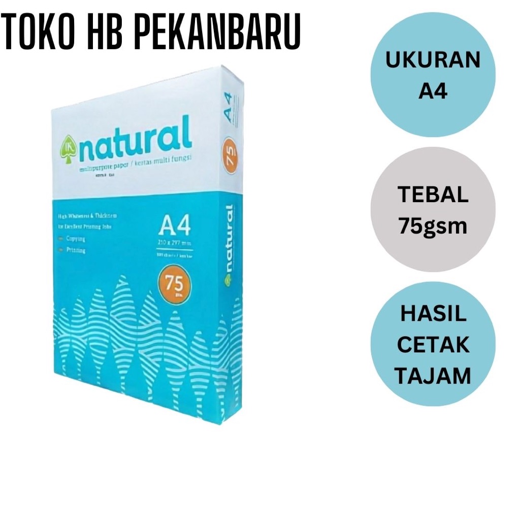 

KERTAS HVS NATURAL A4 75 GSM