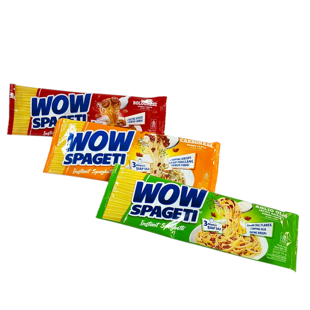 

WOW SPAGETI Spaghetti Instan Spaghetti - Netto 88gr