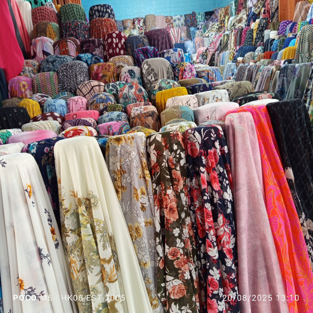 HARGA/0,5 M | BAHAN CERUTY BABY DOL PREMIUM MOTIF | KAIN CERUTI PRINTING PREMIUM | KAIN SIFON SERUTI