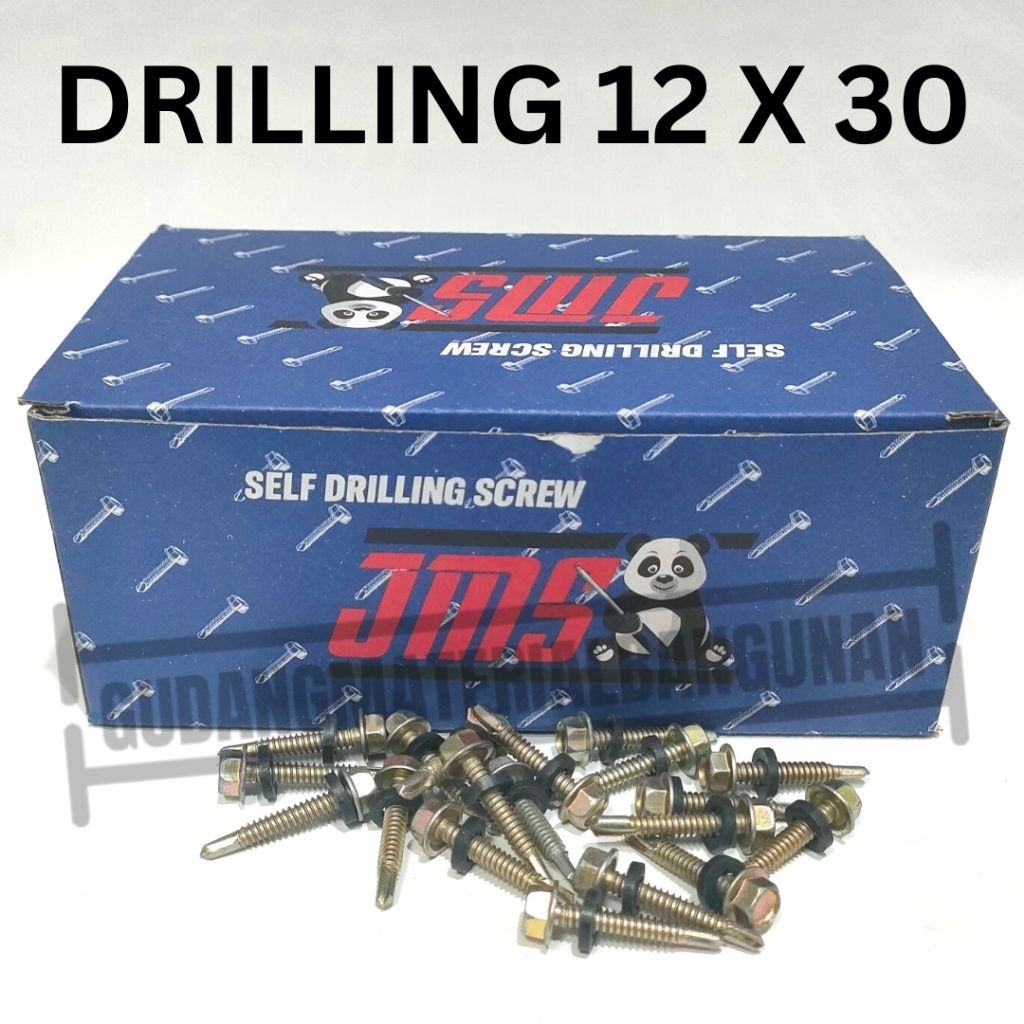 drilling 12 x 30 per pack 600pcs self drilling screw baut roofing kuning 12 x 30 drilling 12x30 pand