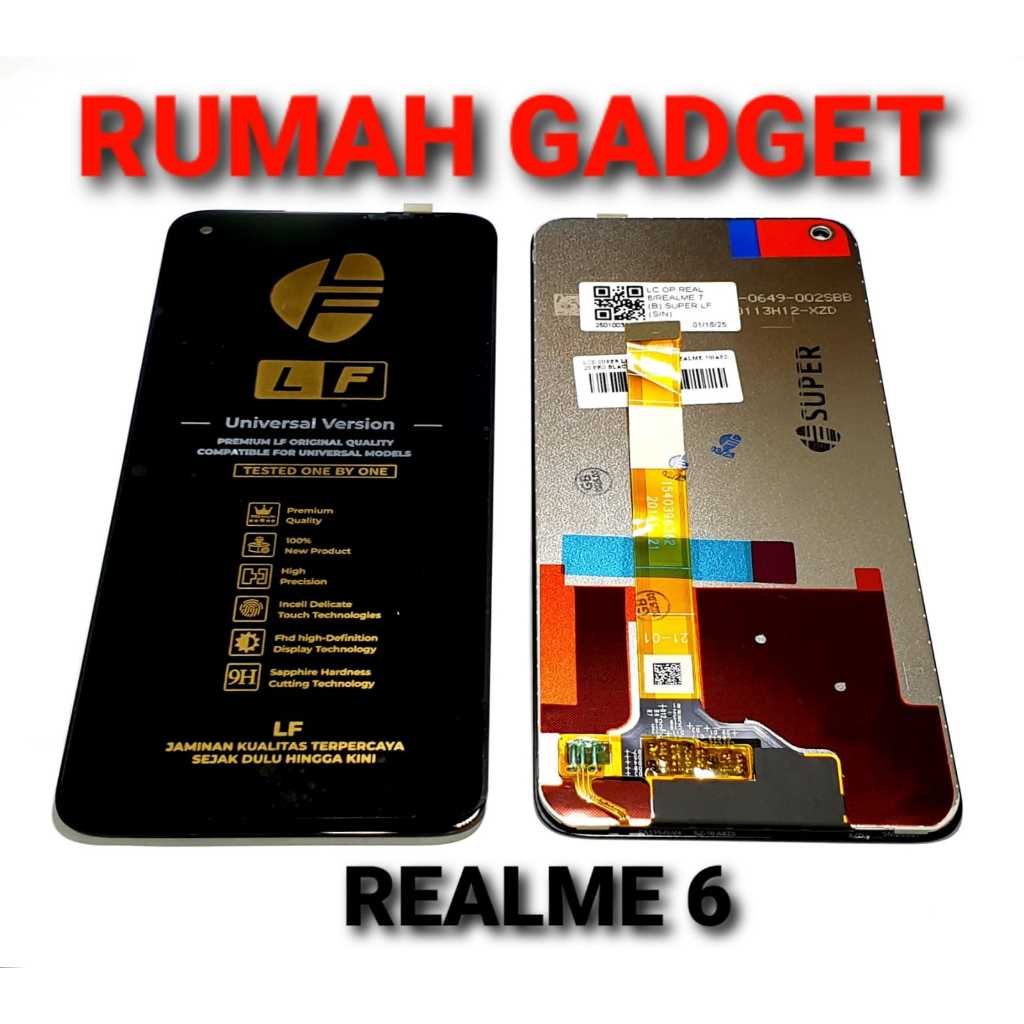 LCD REALME 6/REALME 6S/REALME 7/NARZO 20 PRO FULLSET TOUCHSCREEN INCELL/SUPER/POZI/SUNSHINE/PREMIUM 