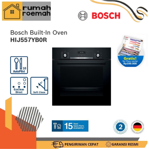 Bosch HIJ557YB0R Oven Tanam / Built-In Oven with Steam Seri 6