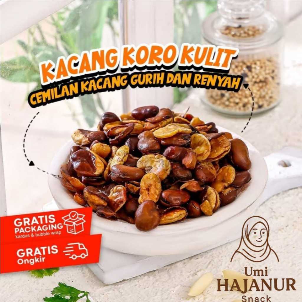 

KACANG KORO KULIT/ KACANG MEDE / Rasa asin gurih / kacang koro