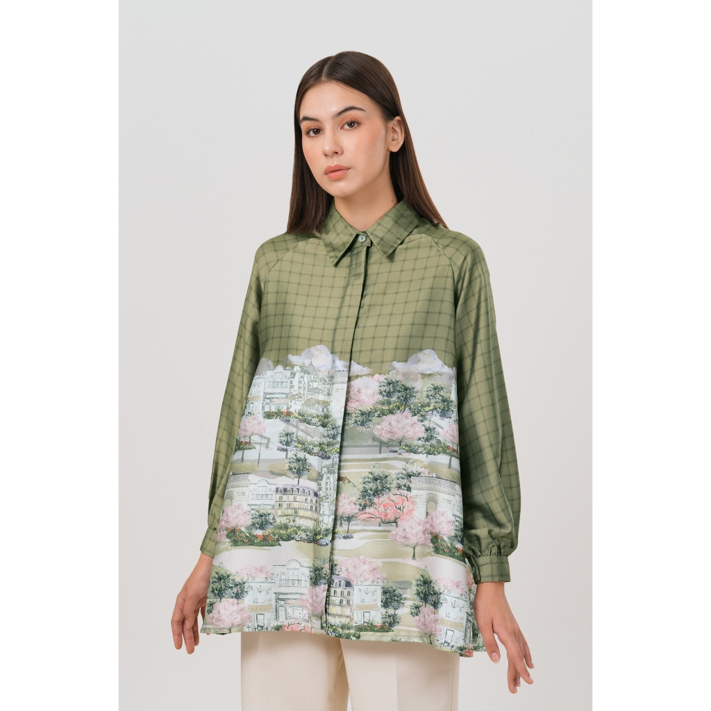 Benang Jarum - Maima Raglan Shirt - Green