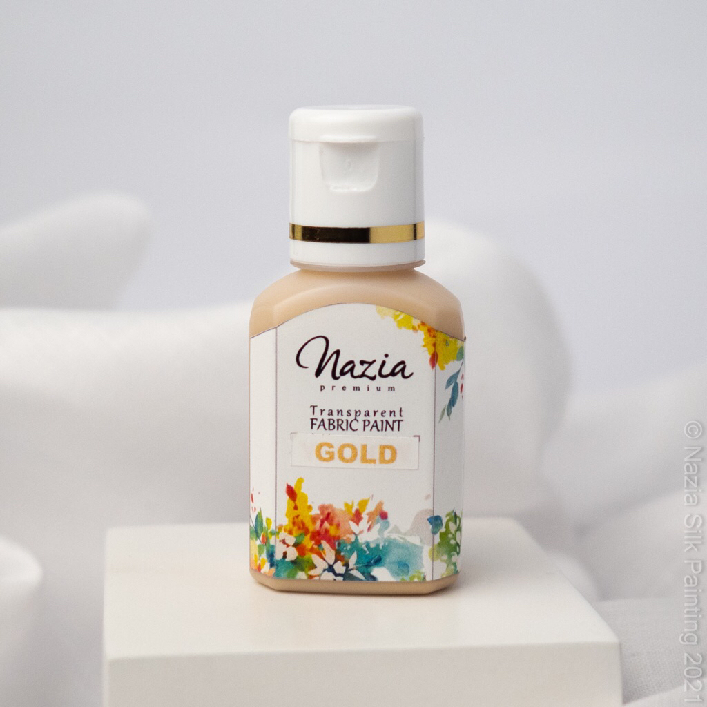 

Cat Kain Tekstil Premium Gold Nazia Fabric Paint (Cat Textile)