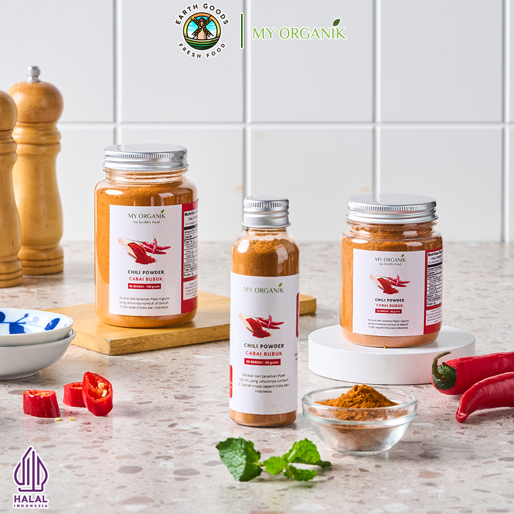 

My Organik Chilli Powder Cabe Cabai Bubuk Halus Murni Organik
