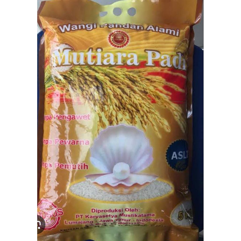 

Beras mutiara padi kemasan 5kg