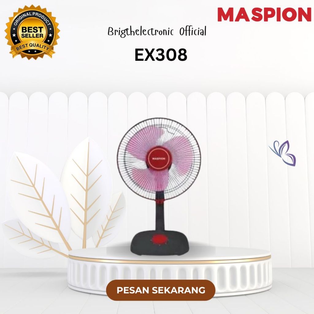 MASPION KIPAS ANGIN DUDUK EX308/ DESK FAN MASPION EX-308 12" KIPAS MEJA/EX308/EX 308/MASPION EX 308