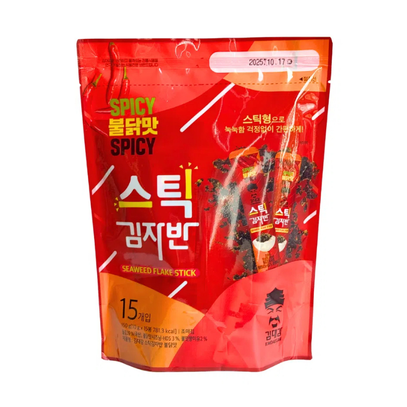 

Kimdaegam Seaweed Flake Stick Spicy / Nori Pedas Isi 7 pcs x 10 Gr 70 Gr