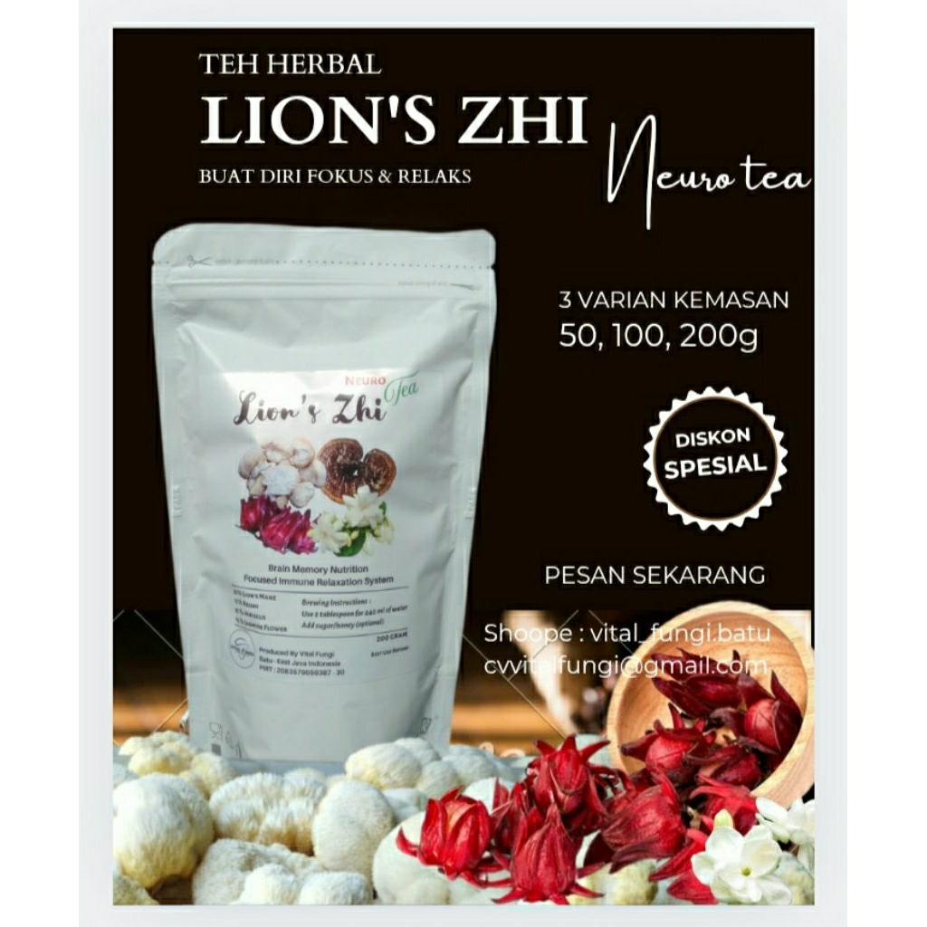 

teh jamur (Lion's Zhi neuro tea)