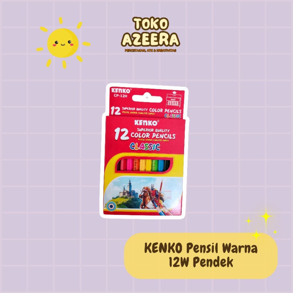 

✨ KENKO Classic Pensil Warna 12W Pendek✨ - Toko Azeera