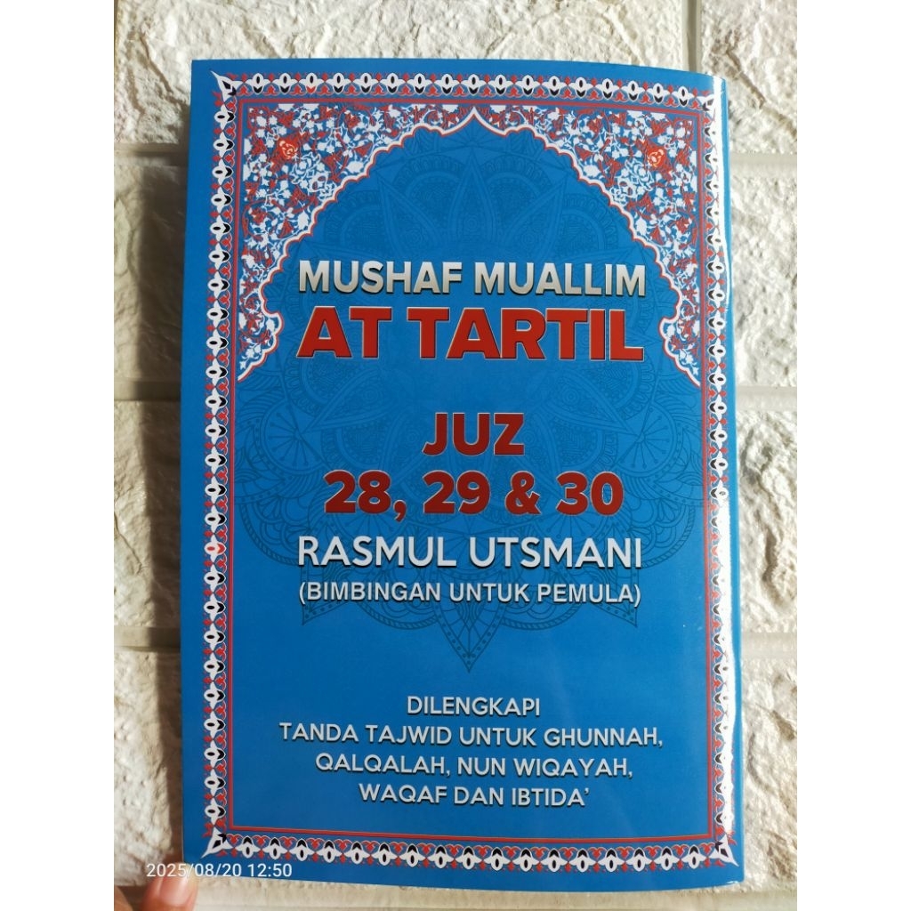 Mushaf Muallim At Tartil Juz 28,29 & 30 Rasmul Utsmani