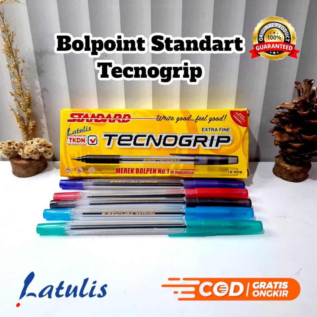 

Standard - Pulpen Tecnogrip 0.4 ( Alat Tulis / Pen / Ballpoint / Pena )