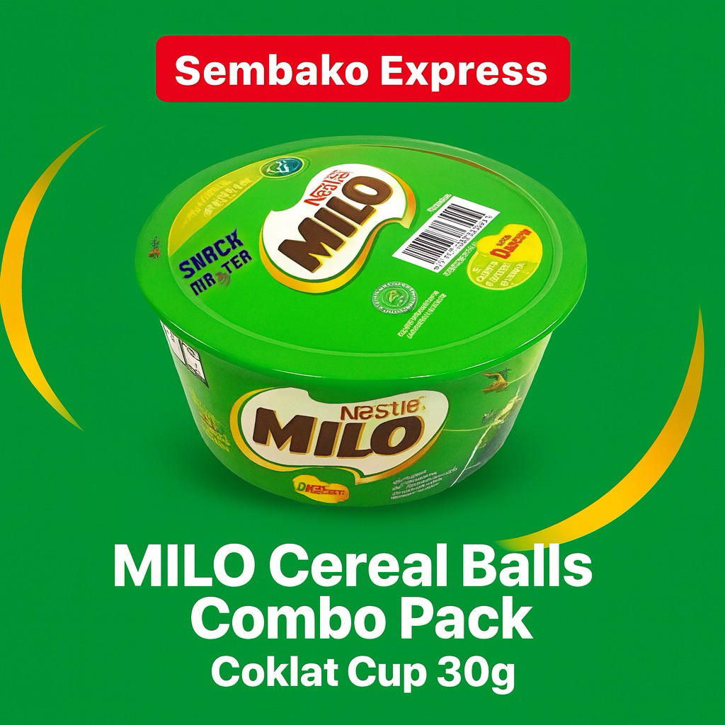 

Milo Cereal Balls Combo Pack Cokelat Cup 30 g – Sarapan Praktis Bergizi