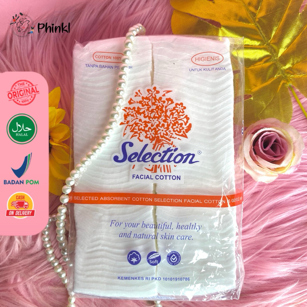 `ღ´ PHINKL `ღ´ Selection Cotton Kapas 50gr {Grosir}  bahan lembut dan halus